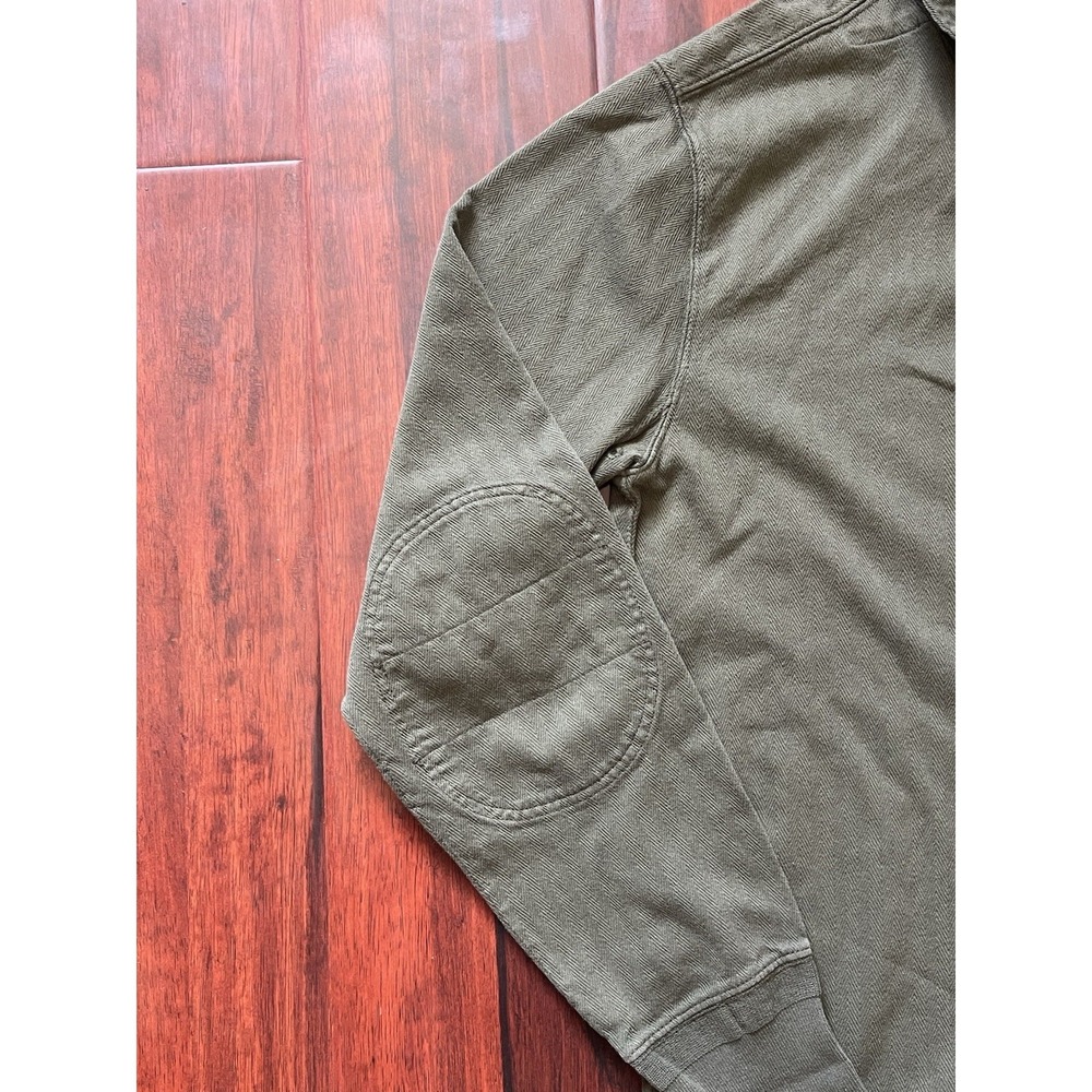 RRL Rugby Polo Long Sleeve Shirt Dark Green Pinstriped Mens Size XS Preowned - Picture 5 of 11